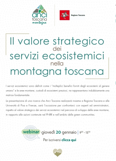 Webinar - Il valore strategico dei servizi ecosistemici nella montagna toscana